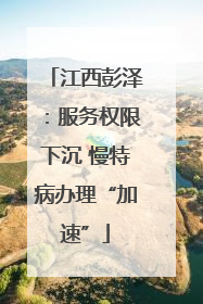 江西彭泽：服务权限下沉 慢特病办理“加速”