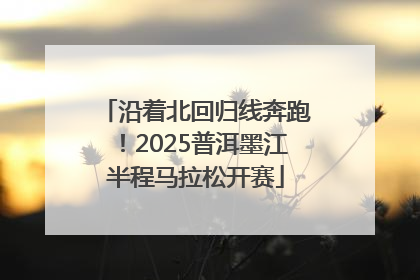 沿着北回归线奔跑！2025普洱墨江半程马拉松开赛