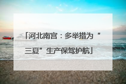 河北南宫：多举措为“三夏”生产保驾护航