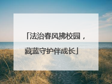 法治春风拂校园，藏蓝守护伴成长