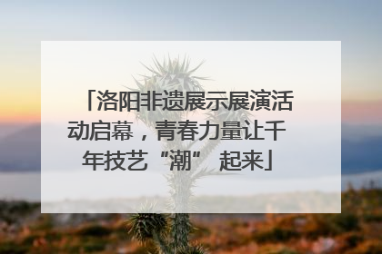 洛阳非遗展示展演活动启幕，青春力量让千年技艺“潮” 起来