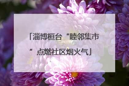 淄博桓台“睦邻集市”点燃社区烟火气