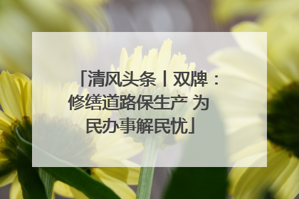 清风头条丨双牌：修缮道路保生产 为民办事解民忧