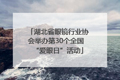 湖北省眼镜行业协会举办第30个全国“爱眼日”活动