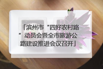 滨州市“四好农村路”动员会暨全市旅游公路建设推进会议召开