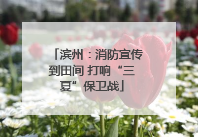 滨州：消防宣传到田间 打响“三夏”保卫战
