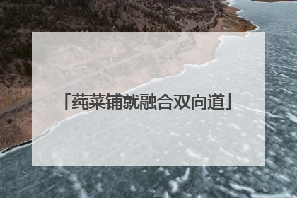 莼菜铺就融合双向道