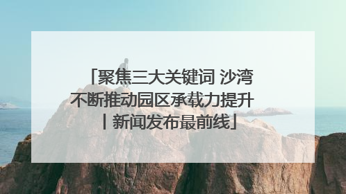 聚焦三大关键词 沙湾不断推动园区承载力提升丨新闻发布最前线