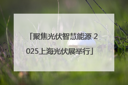 聚焦光伏智慧能源 2025上海光伏展举行