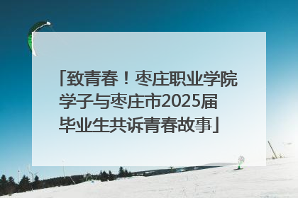 致青春！枣庄职业学院学子与枣庄市2025届毕业生共诉青春故事