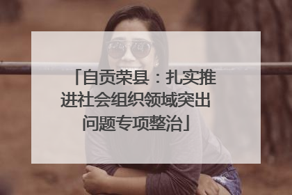 自贡荣县：扎实推进社会组织领域突出问题专项整治