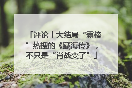 评论丨大结局“霸榜”热搜的《藏海传》，不只是“肖战变了”