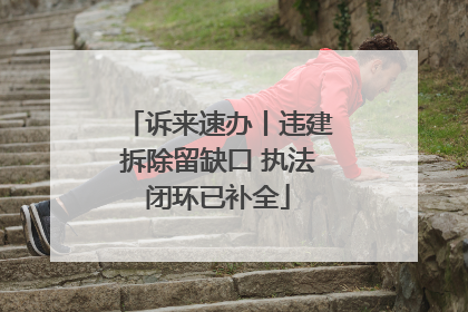 诉来速办丨违建拆除留缺口 执法闭环已补全