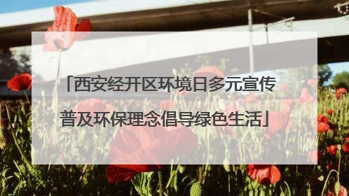 西安经开区环境日多元宣传 普及环保理念倡导绿色生活