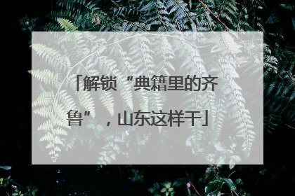 解锁“典籍里的齐鲁”，山东这样干