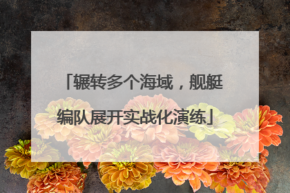 辗转多个海域，舰艇编队展开实战化演练