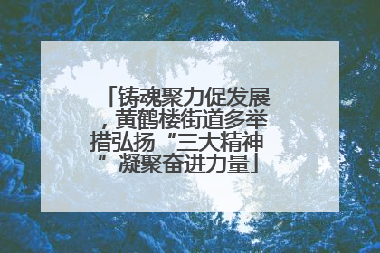 铸魂聚力促发展，黄鹤楼街道多举措弘扬“三大精神”凝聚奋进力量