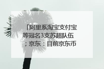 阿里系淘宝支付宝等冠名3支苏超队伍；京东：目前京东币链科技并没有开始发行稳定币｜早资道