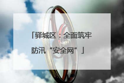 驿城区：全面筑牢防汛“安全网”