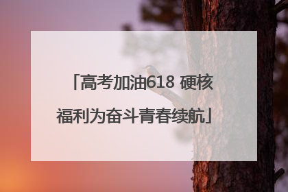 高考加油618 硬核福利为奋斗青春续航