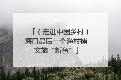 （走进中国乡村）海口最后一个渔村捕文旅“新鱼”