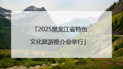 2025黑龙江省特色文化旅游推介会举行