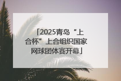 2025青岛“上合杯”上合组织国家网球团体赛开幕