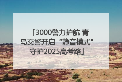 3000警力护航 青岛交警开启“静音模式”守护2025高考路