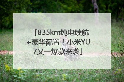 835km纯电续航+豪华配置！小米YU7又一爆款来袭