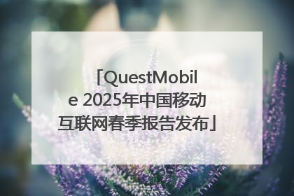 QuestMobile 2025年中国移动互联网春季报告发布
